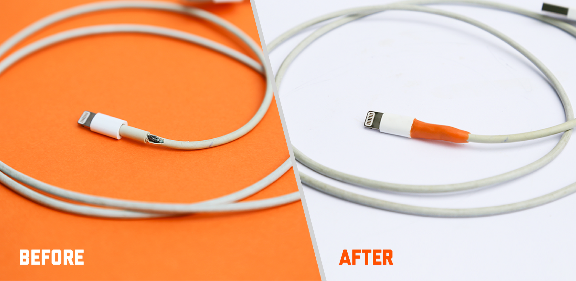 How to repair iphone charging cable